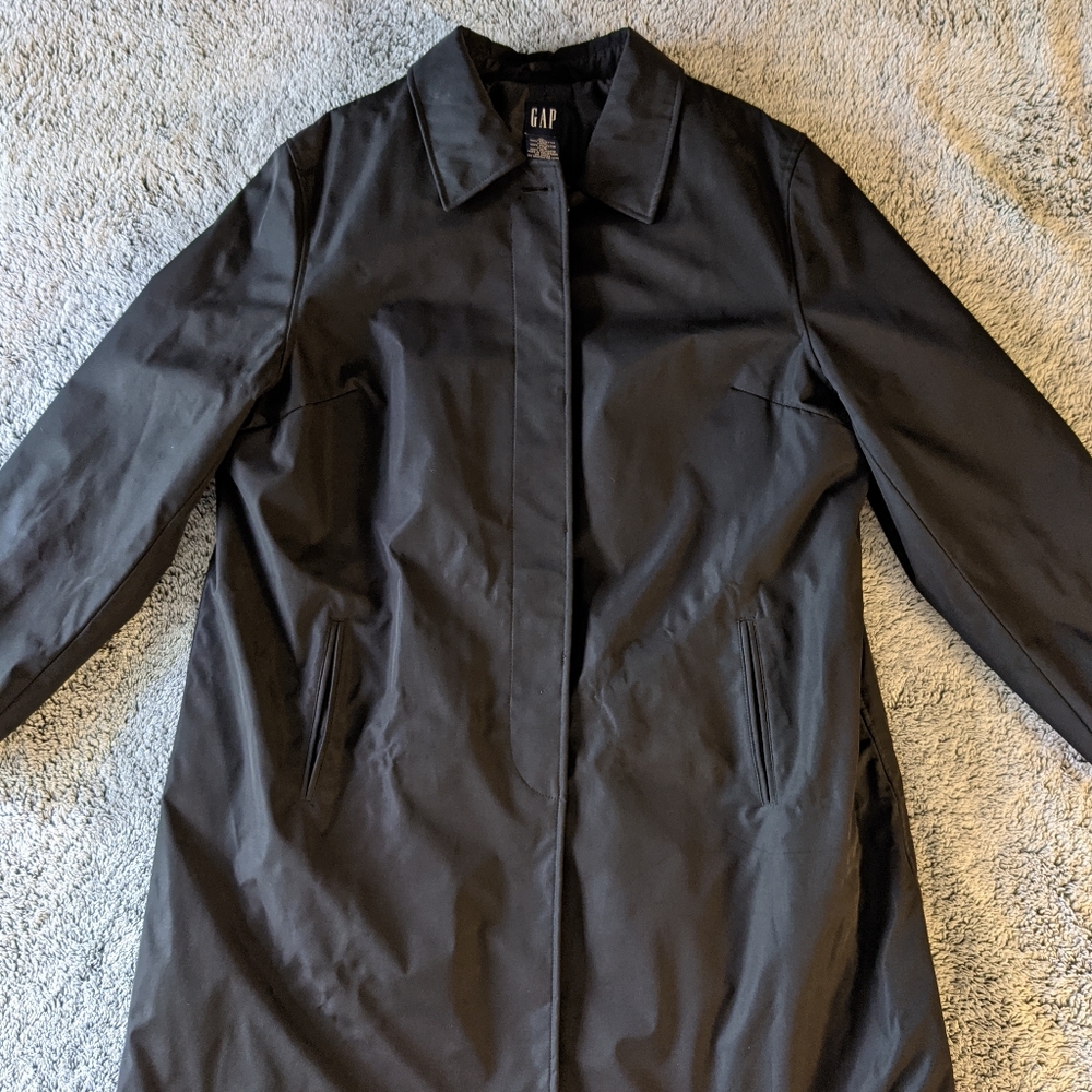 Vintage Gap Black Trench Coat